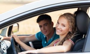 Teens in car